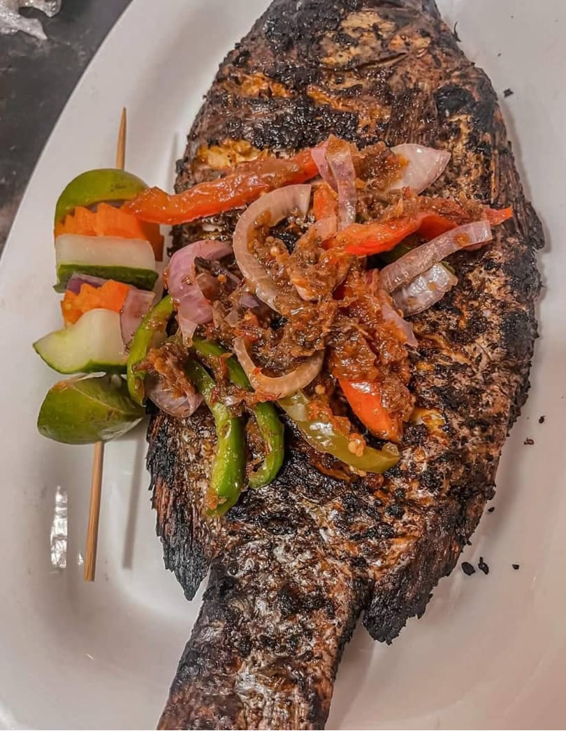 Grilled fish and tilapia at Tilapia & Tinz Port Harcourt